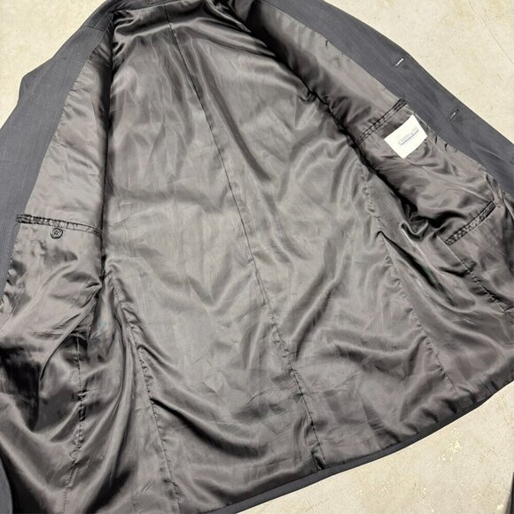 Joseph & Feiss International Suit 2pc Pinstripe Black 38R 32x28 - Picture 6 of 12